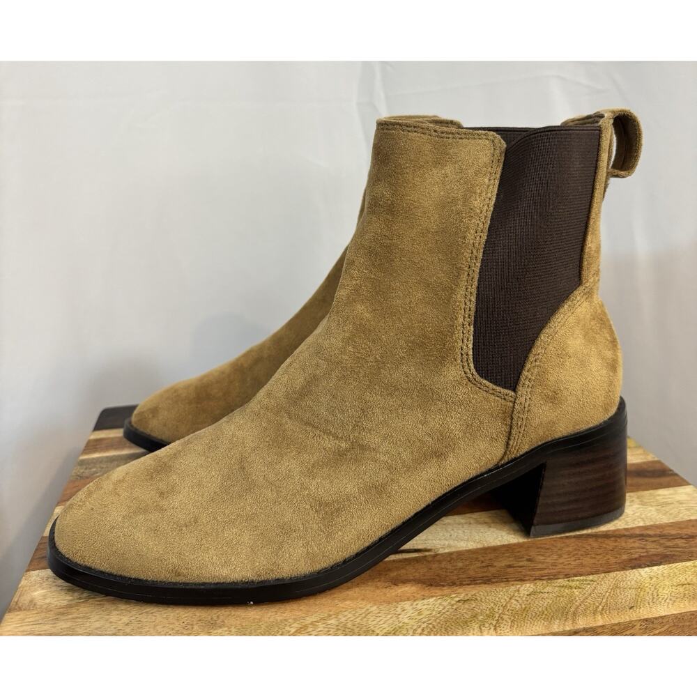 J. CREW Suede Chelsea Boot Rich Coffee Size 7 NWOB